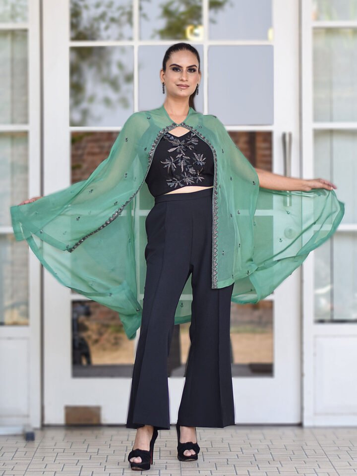 Black & Green 3 pc Co-ord set — alternate view 2