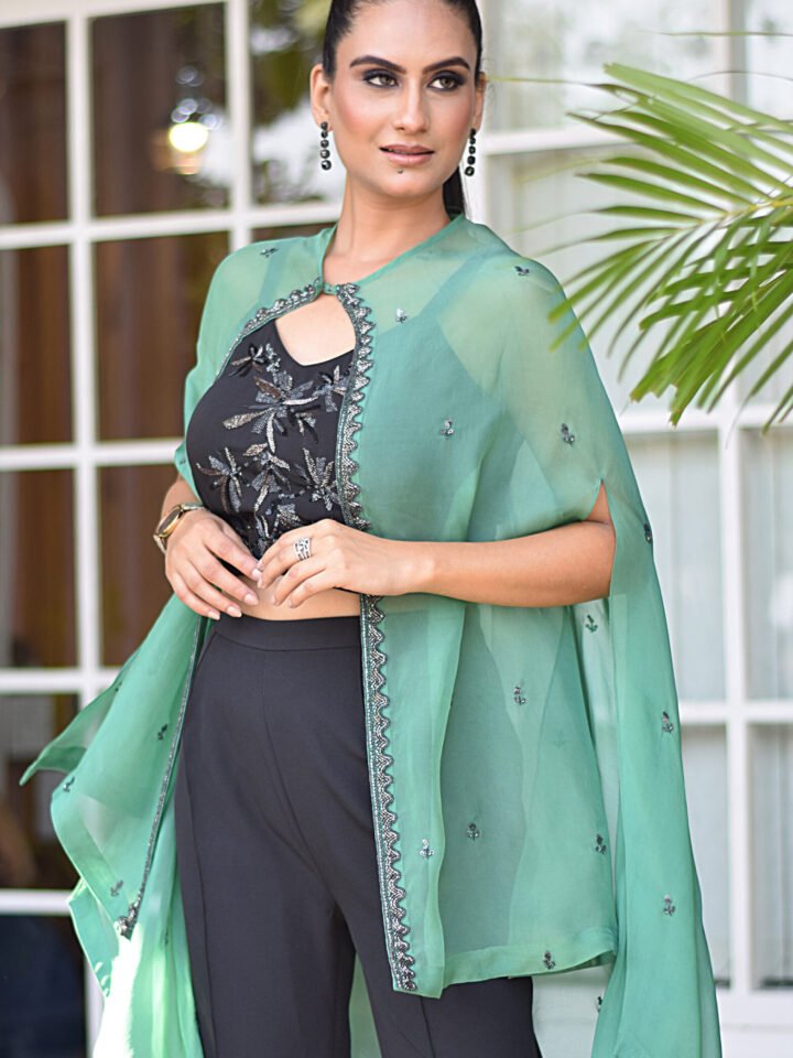 Black & Green 3 pc Co-ord set — alternate view 3