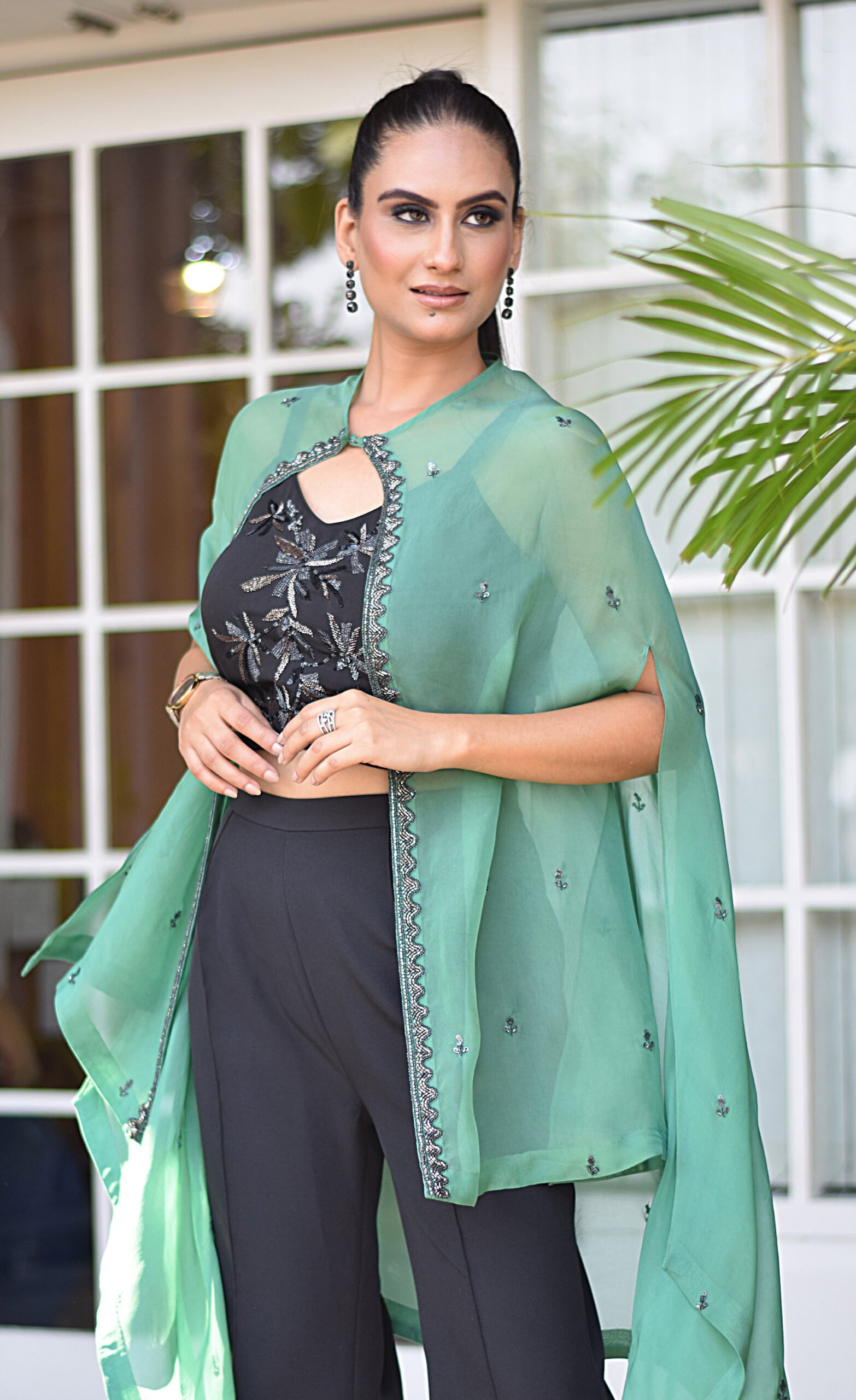 Black & Green 3 pc Co-ord set — alternate view 3