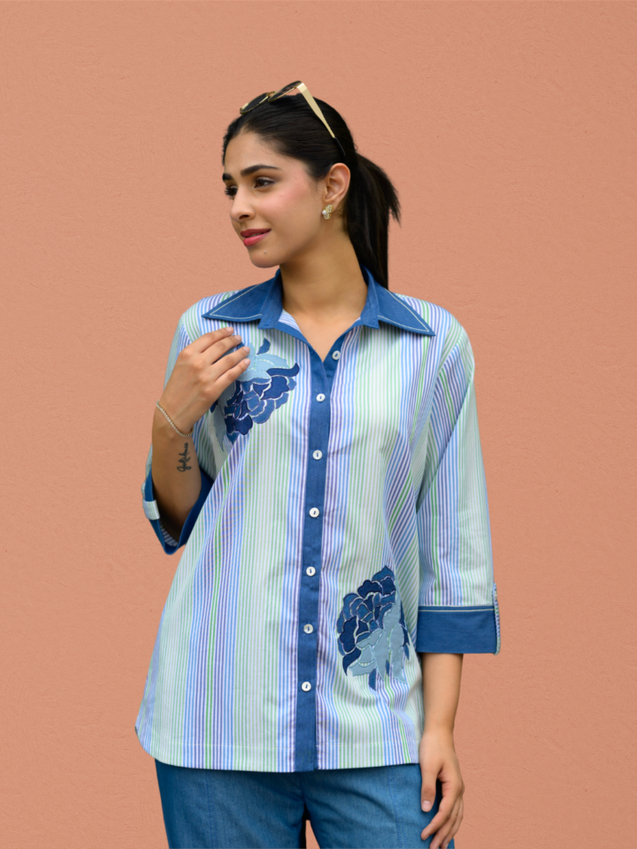 Coastal Bloom Flora Shirt — alternate view 2