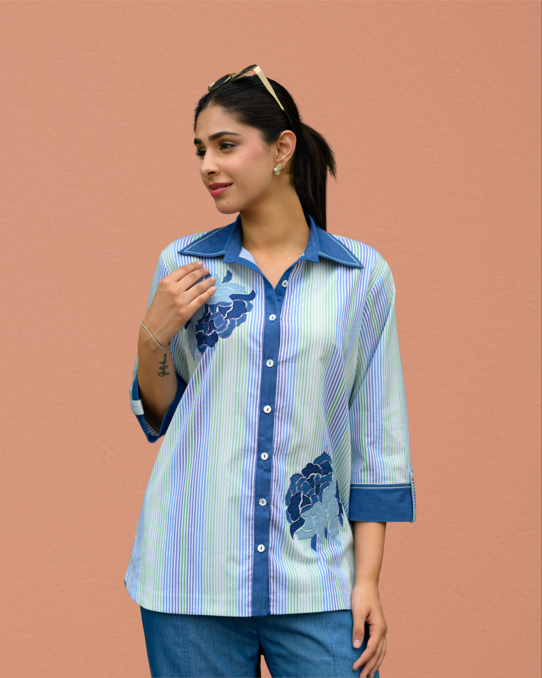 Coastal Bloom Flora Shirt — alternate view 2