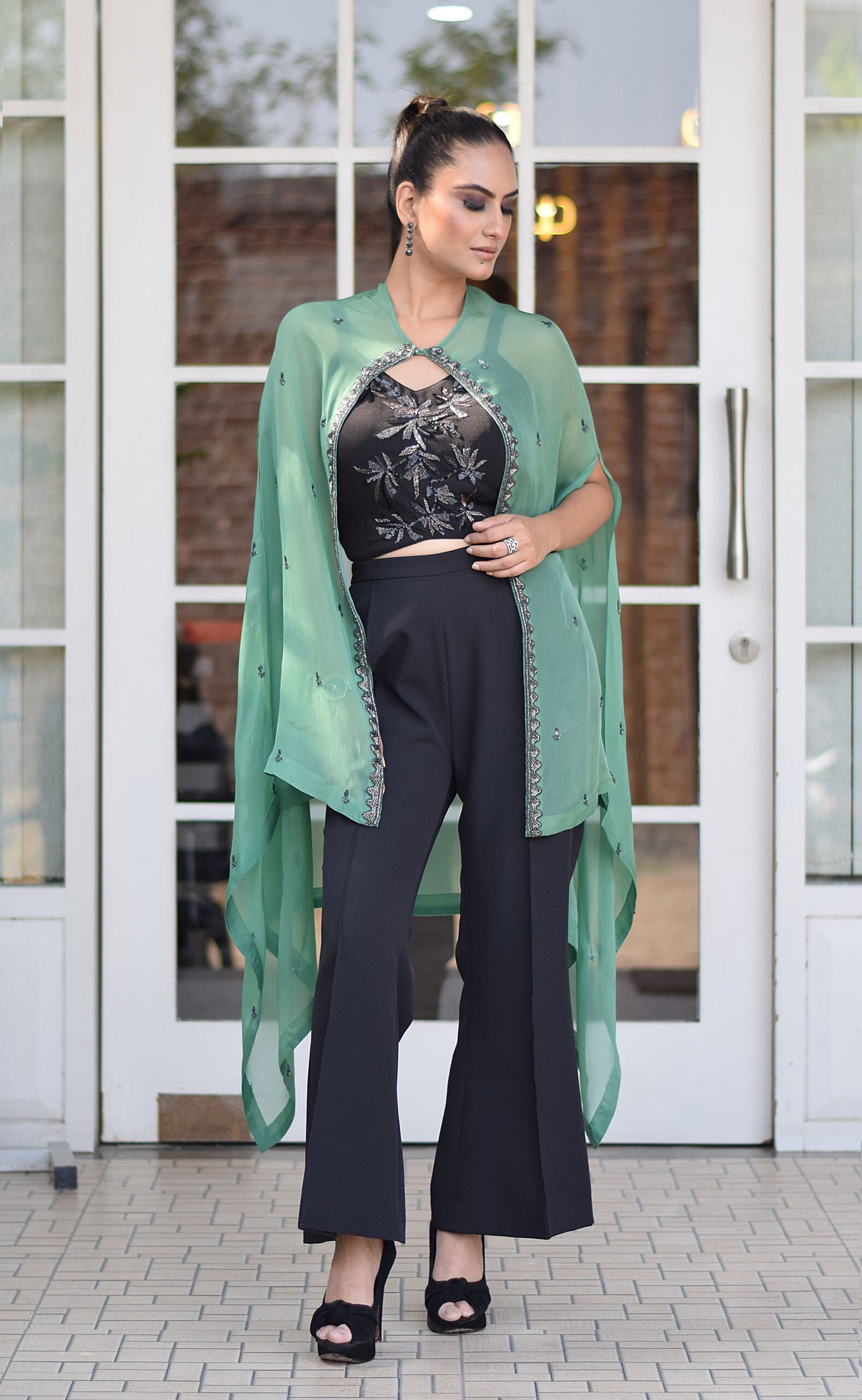 Black & Green 3 pc Co-ord set — alternate view 4