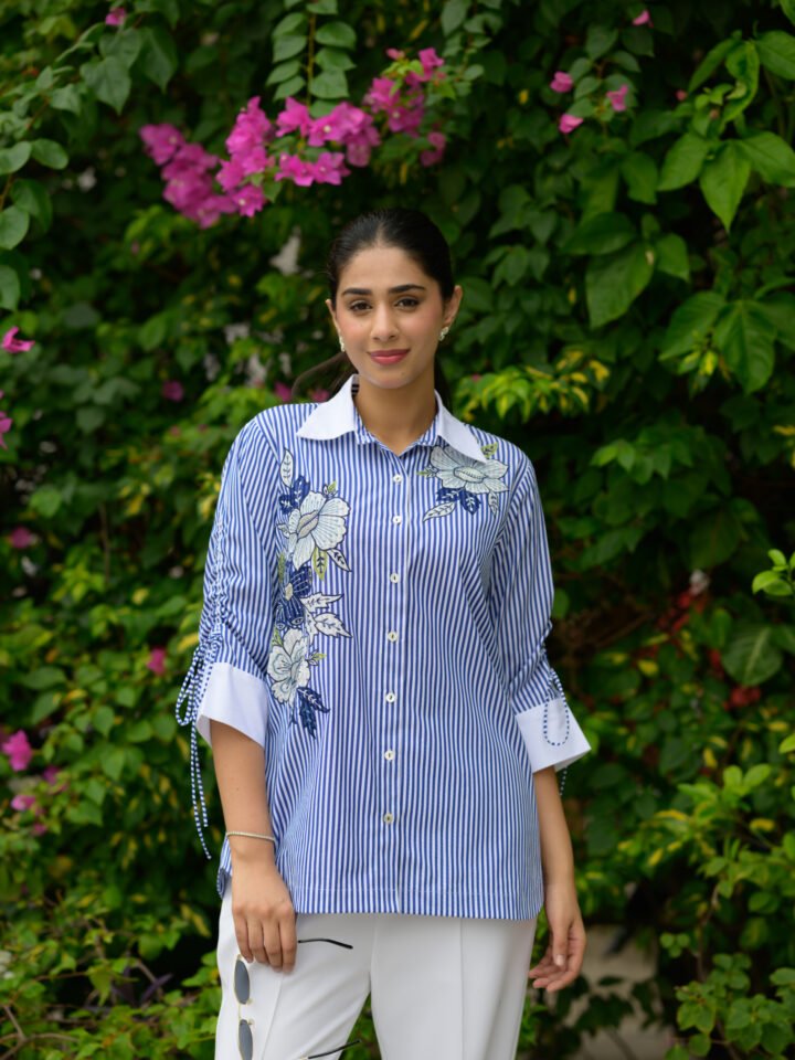 Azure Bloom Shirt — alternate view 3
