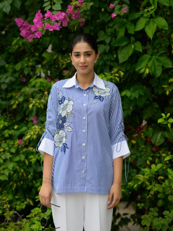 Azure Bloom Shirt — alternate view 2