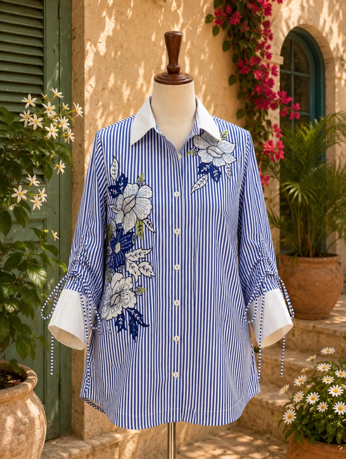 Azure Bloom Shirt