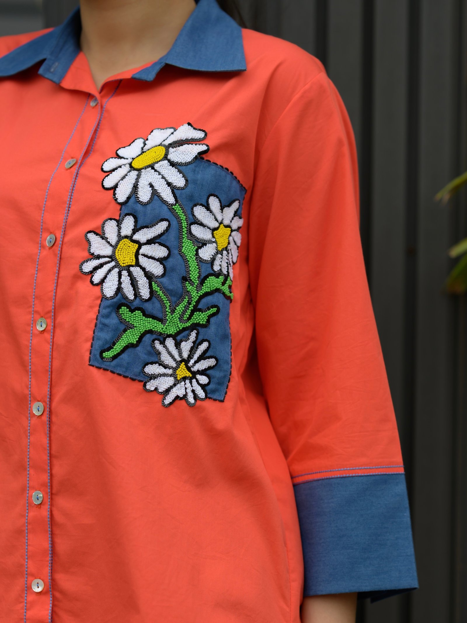 Scarlet Daisy Shirt — alternate view 3