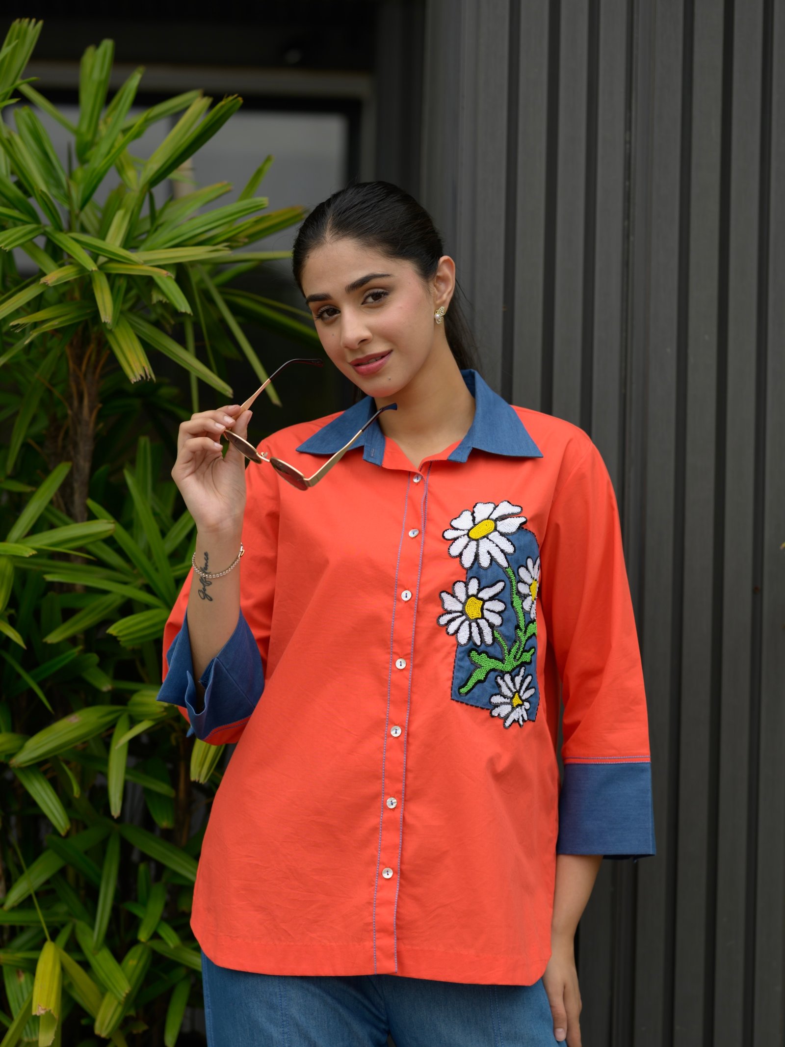 Scarlet Daisy Shirt — alternate view 2