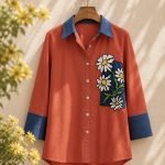 Scarlet Daisy Shirt
