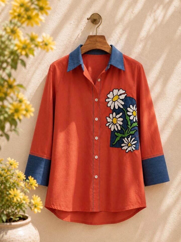 Scarlet Daisy Shirt