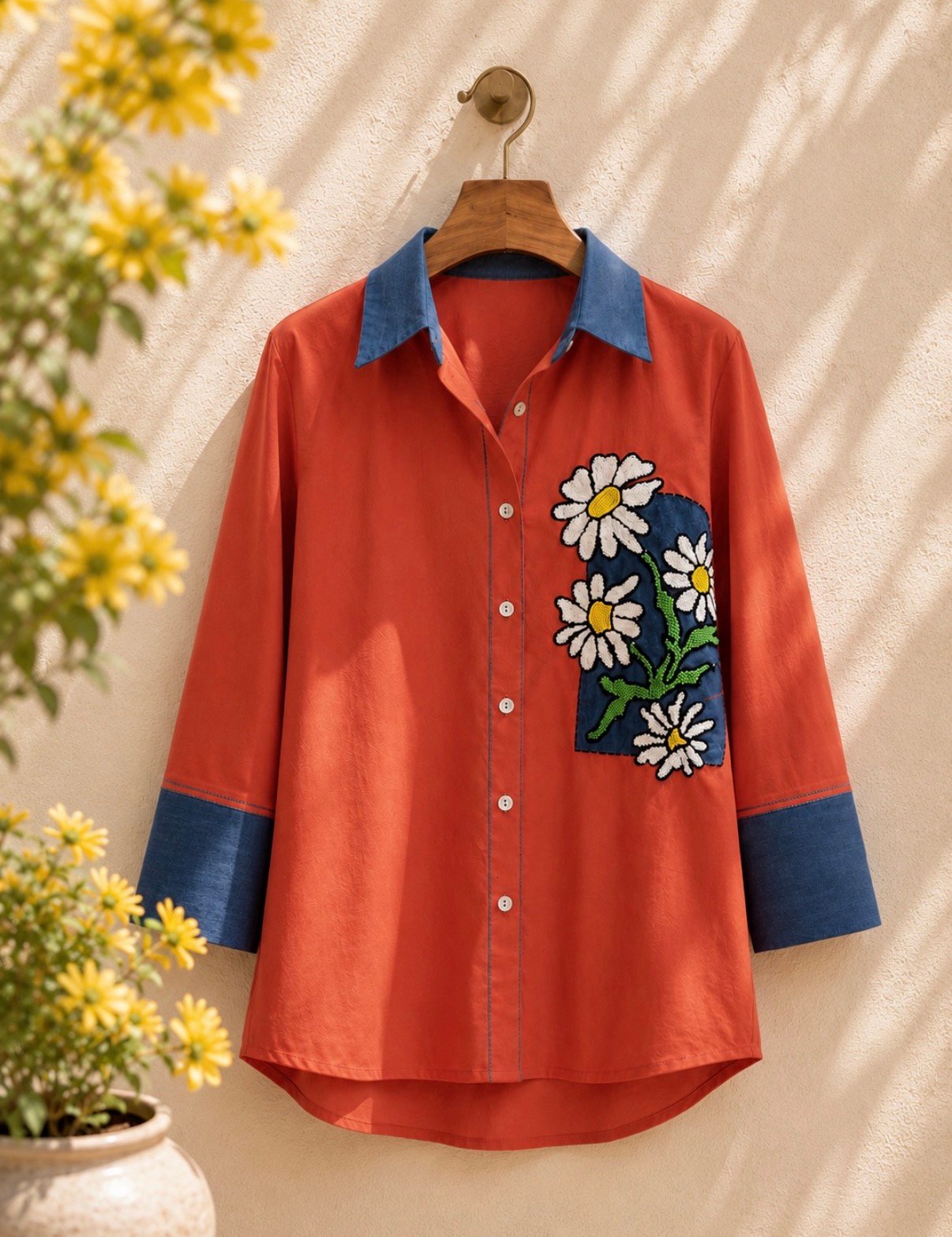 Scarlet Daisy Shirt