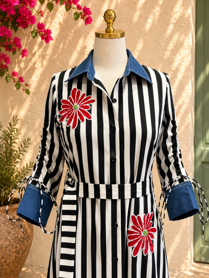 Bloom Stripe Dress — alternate view 2