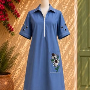 Slate Blossom Dress