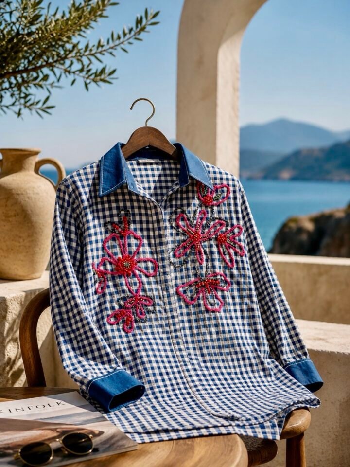 Coastal Bloom Shirt – detail 2