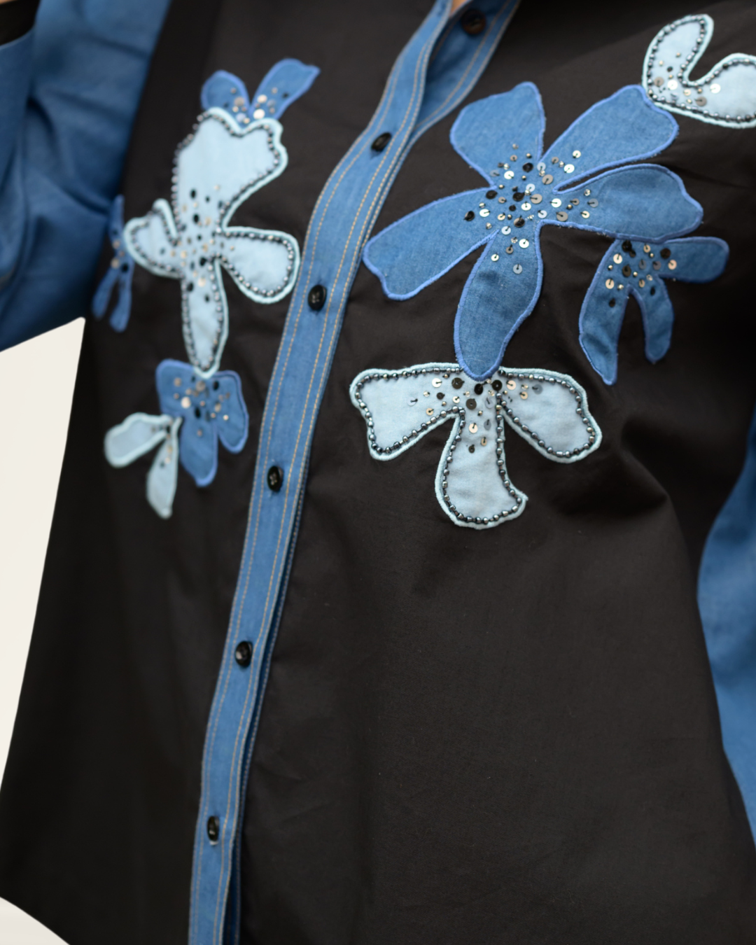 Indigo Noir Shirt – detail 2