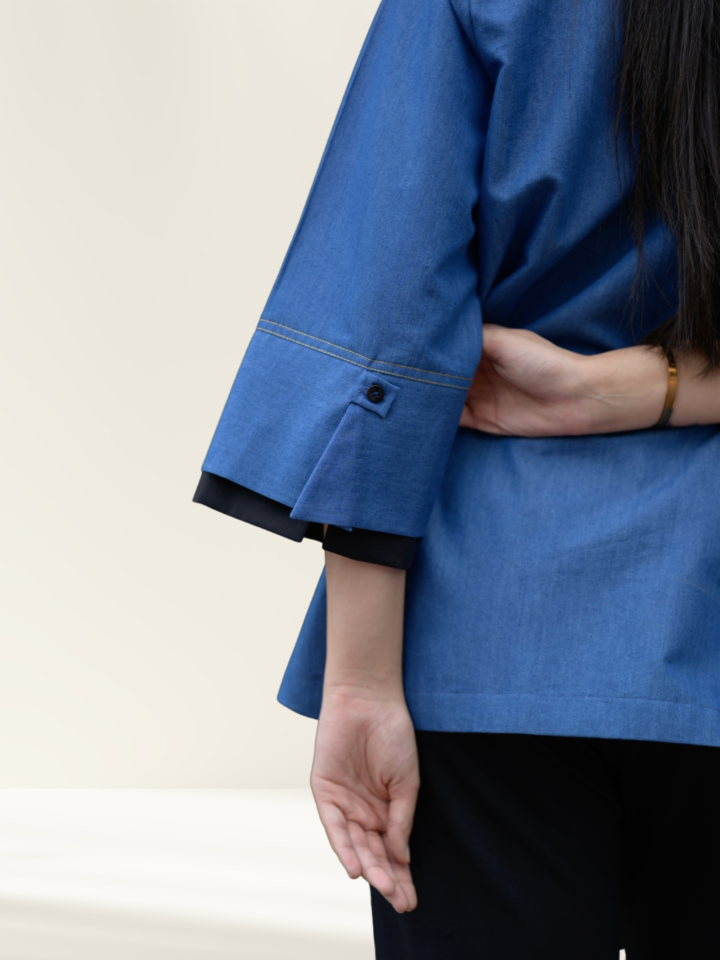 Indigo Noir Shirt – detail 3
