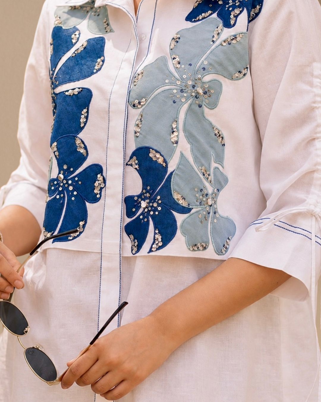 Ocean Petals Ivory – detail 2