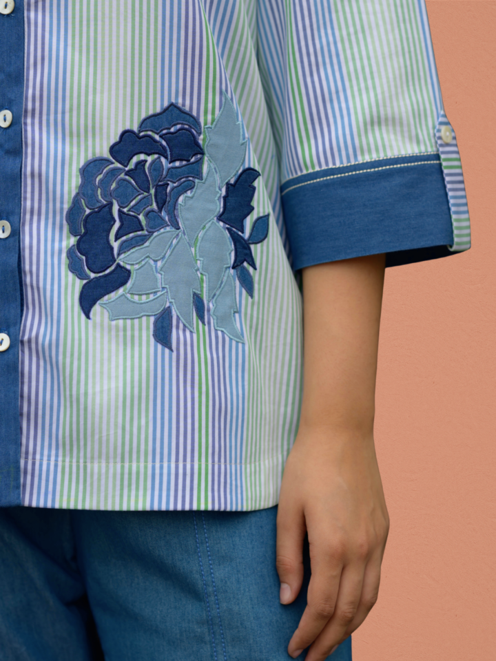 Coastal Bloom Flora Shirt — alternate view 3