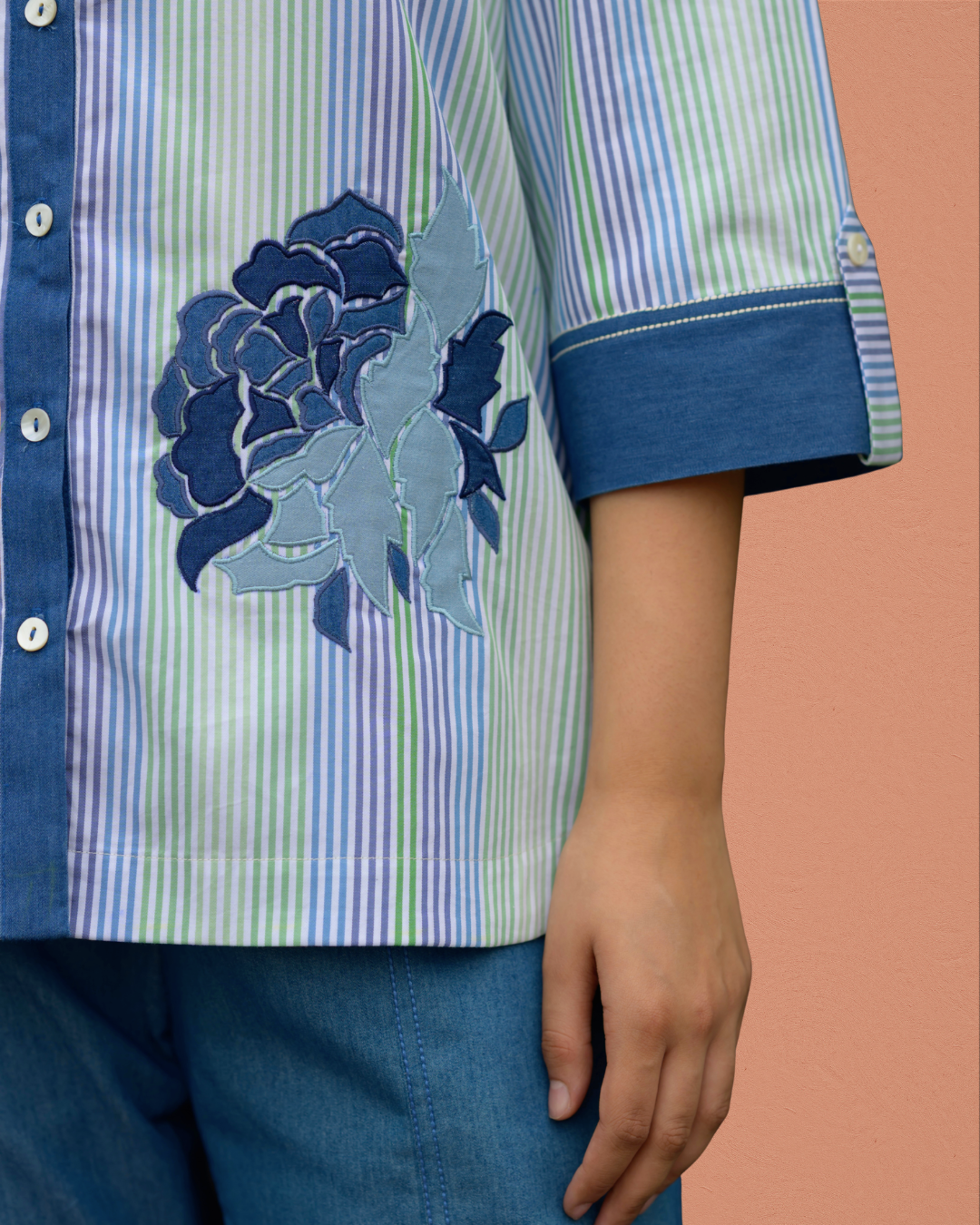 Coastal Bloom Flora Shirt — alternate view 3
