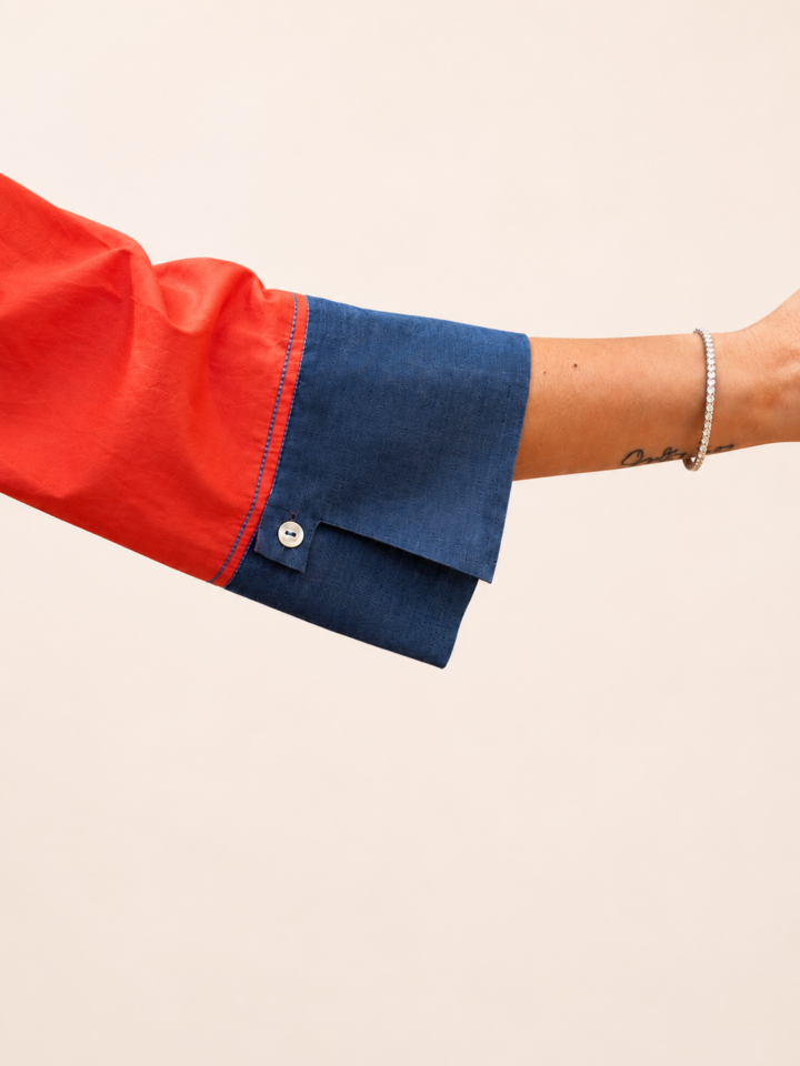 Scarlet Daisy Shirt – detail 2