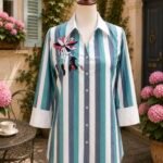 Aqua Petals Shirt