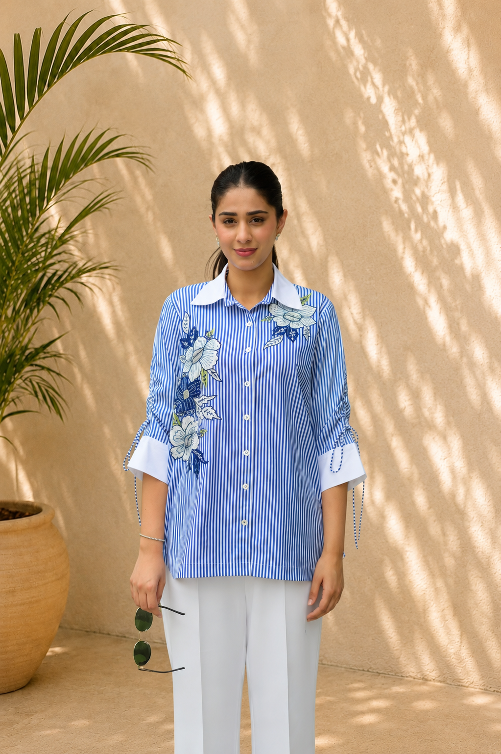 Azure Bloom Shirt