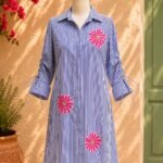 Pink Petal Shirt Dress
